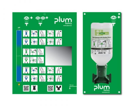 Plum oogdouche station 1 x 500 ml 0.9%